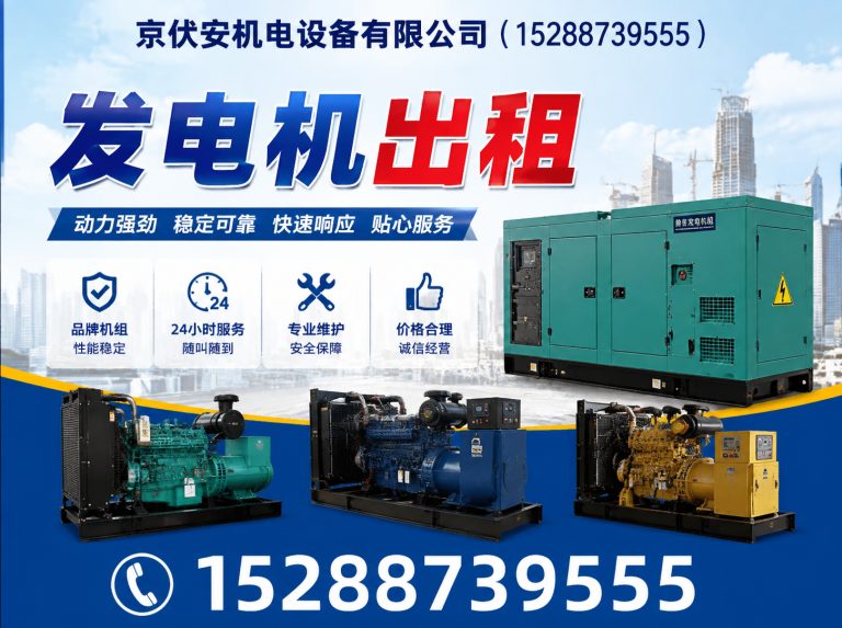 甘南发电机出租展示图
