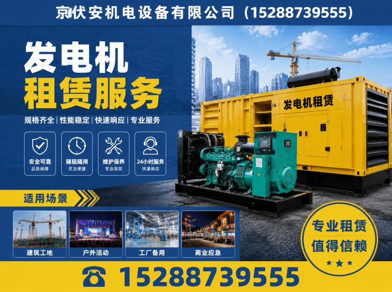 甘南发电机租赁展示图